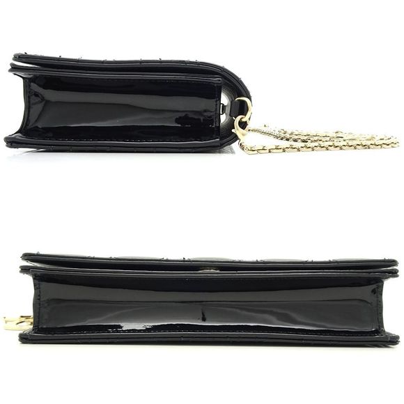Christian Dior Chain Shoulder Bag Diagonal Cannage Black - Picture 2 of 7